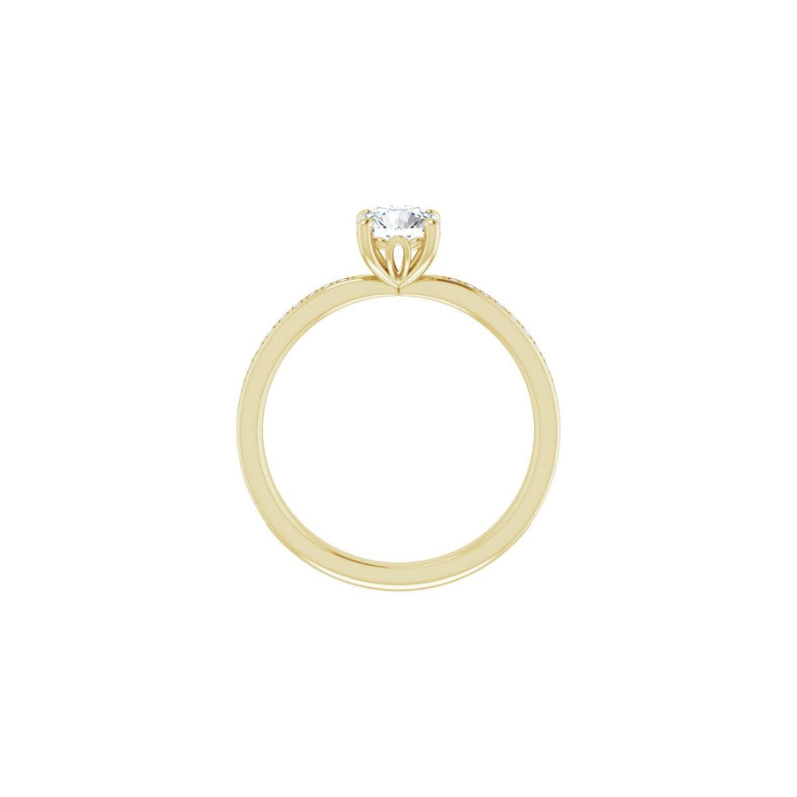 Semi-Set 1/5 CTW Round Engagement Ring (5.5 Mm) - gallery - Series 124170