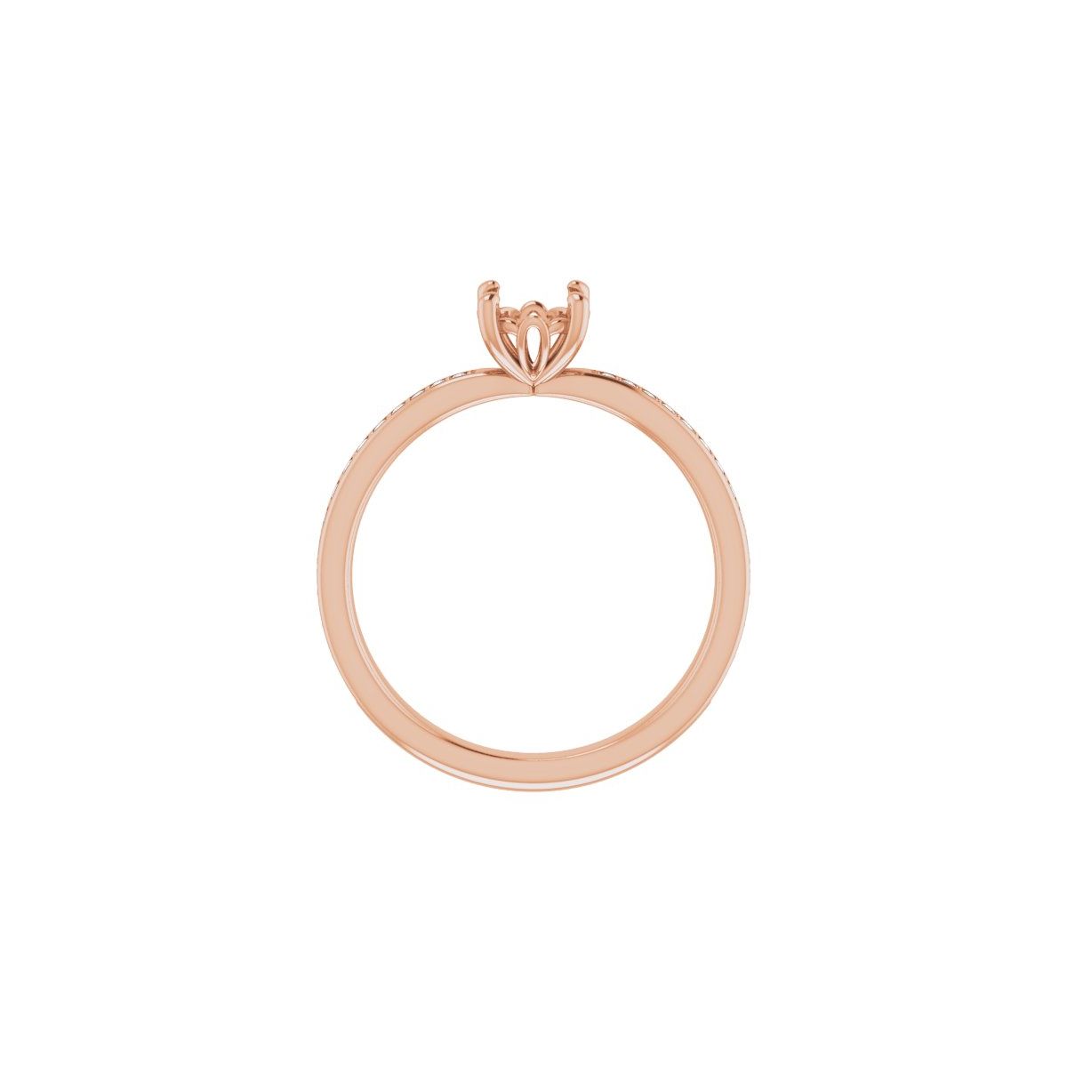 Semi-Set 1/5 CTW Round Engagement Ring (5.5 Mm) - gallery - Series 124170