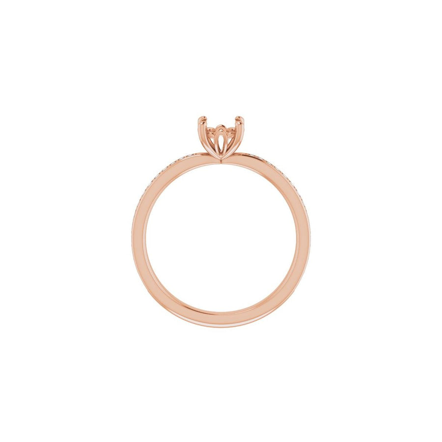 Semi-Set 1/5 CTW Round Engagement Ring (5.5 Mm) - gallery - Series 124170