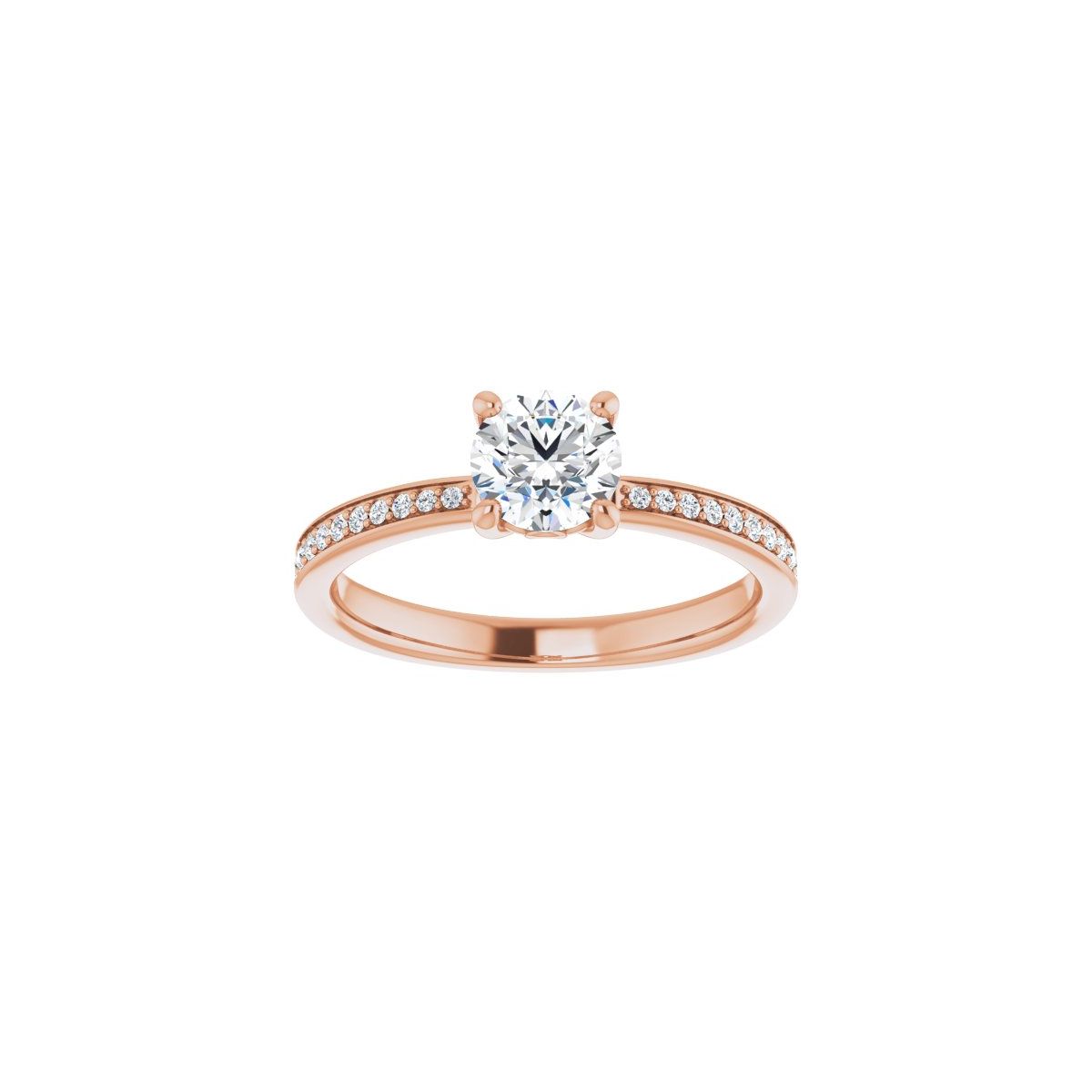 Semi-Set 1/5 CTW Round Engagement Ring (5.5 Mm) - gallery - Series 124170