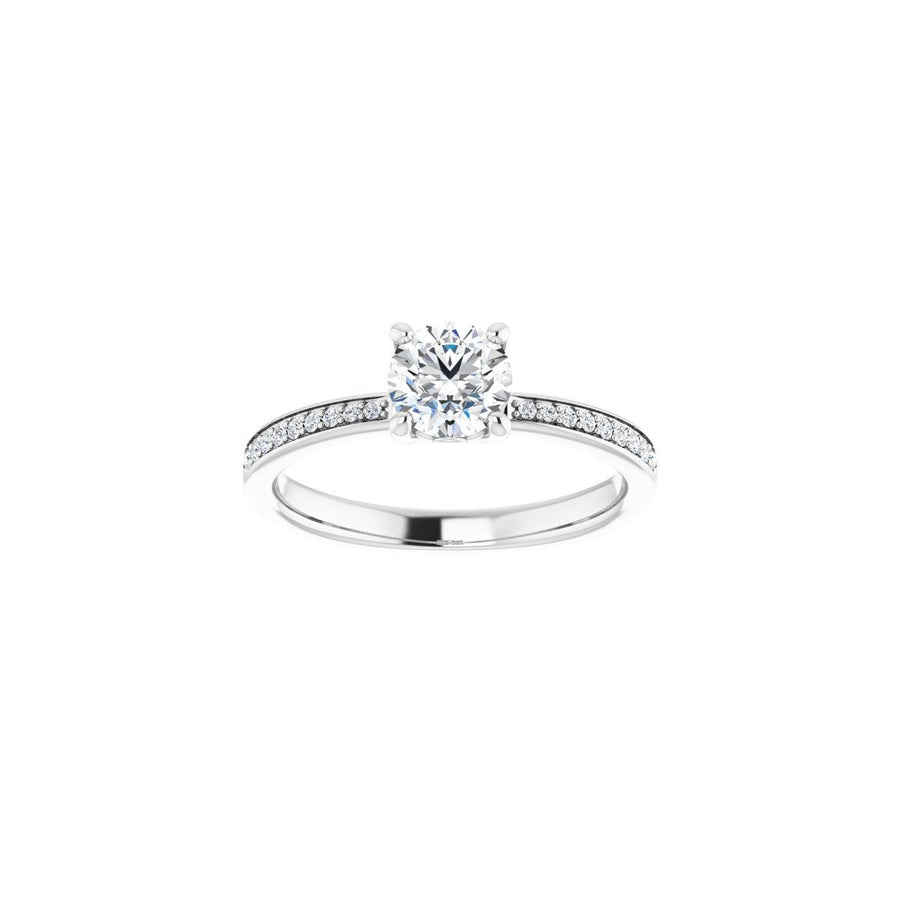 Semi-Set 1/5 CTW Round Engagement Ring (5.5 Mm) - gallery - Series 124170
