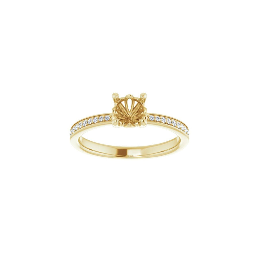 Semi-Set 1/5 CTW Round Engagement Ring (5.5 Mm) - gallery - Series 124170