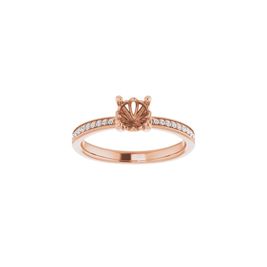Semi-Set 1/5 CTW Round Engagement Ring (5.5 Mm) - gallery - Series 124170