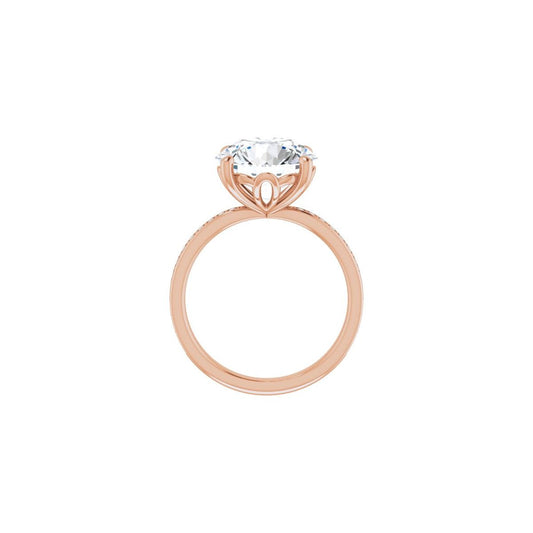 Semi-Set 1/3 CTW Round Engagement Ring (11 Mm) - gallery - Series 124170