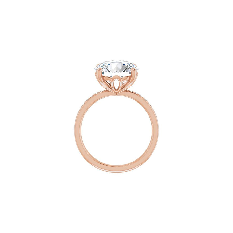 Semi-Set 1/3 CTW Round Engagement Ring (11 Mm) - gallery - Series 124170