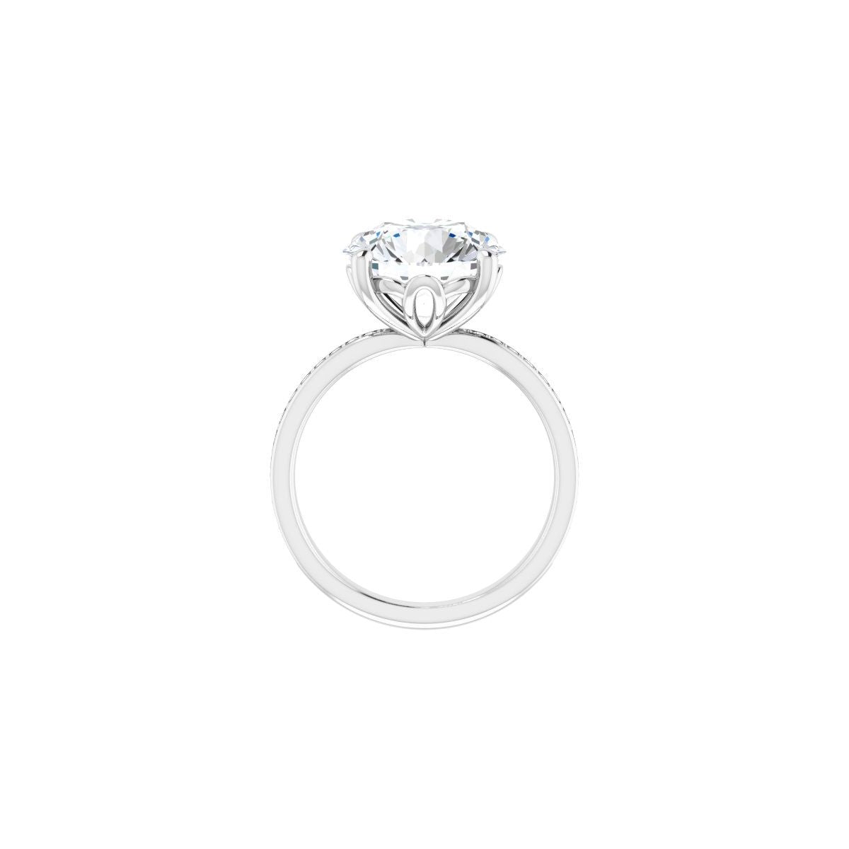 Semi-Set 1/3 CTW Round Engagement Ring (11 Mm) - gallery - Series 124170