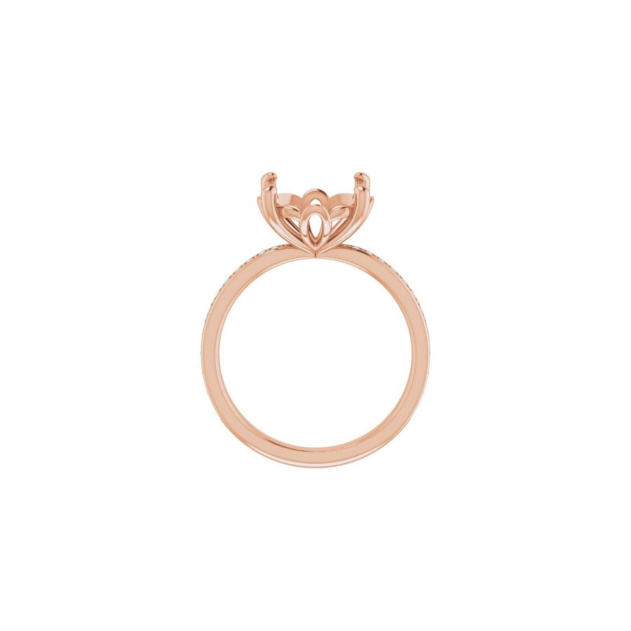 Semi-Set 1/3 CTW Round Engagement Ring (11 Mm) - gallery - Series 124170