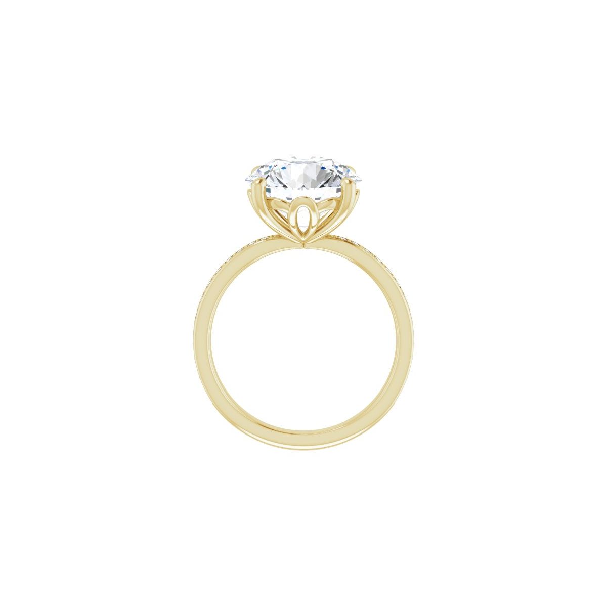 Semi-Set 1/3 CTW Round Engagement Ring (11 Mm) - gallery - Series 124170