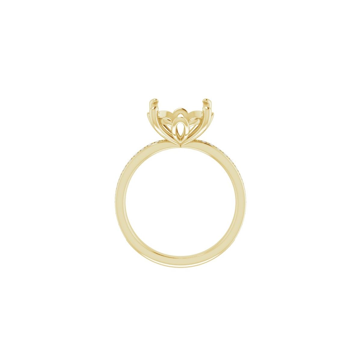 Semi-Set 1/3 CTW Round Engagement Ring (11 Mm) - gallery - Series 124170