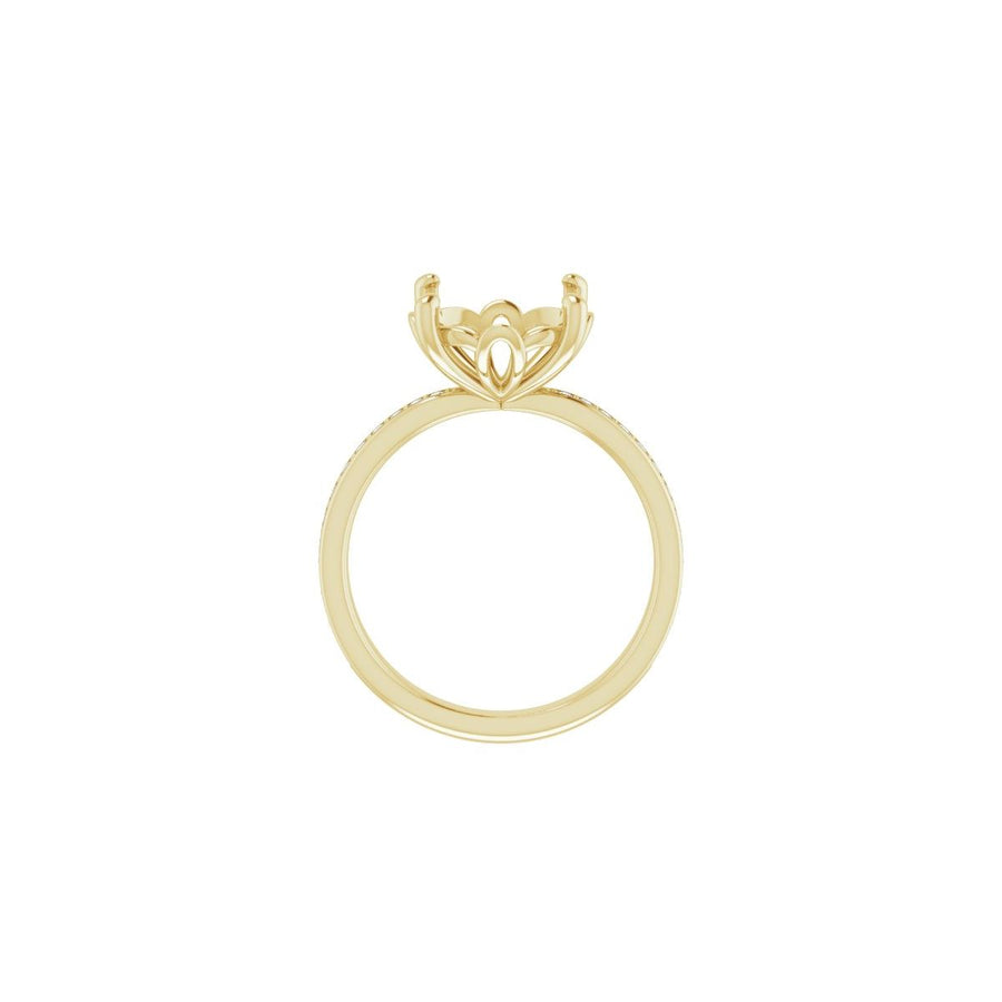 Semi-Set 1/3 CTW Round Engagement Ring (11 Mm) - gallery - Series 124170