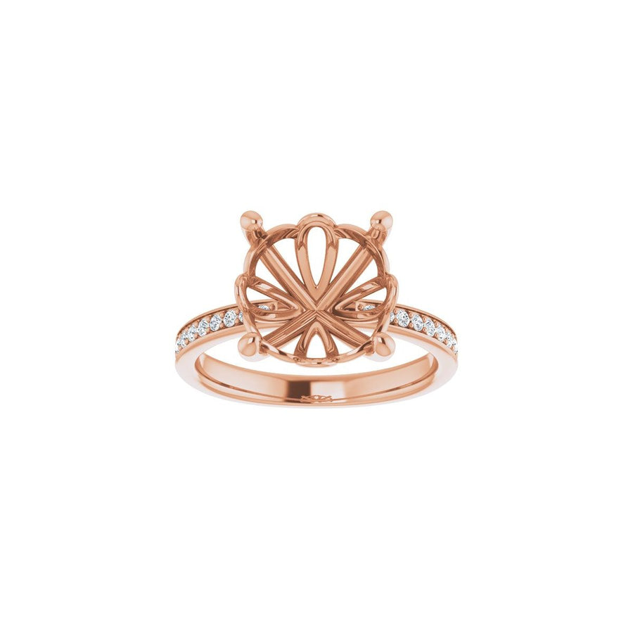 Semi-Set 1/3 CTW Round Engagement Ring (11 Mm) - gallery - Series 124170