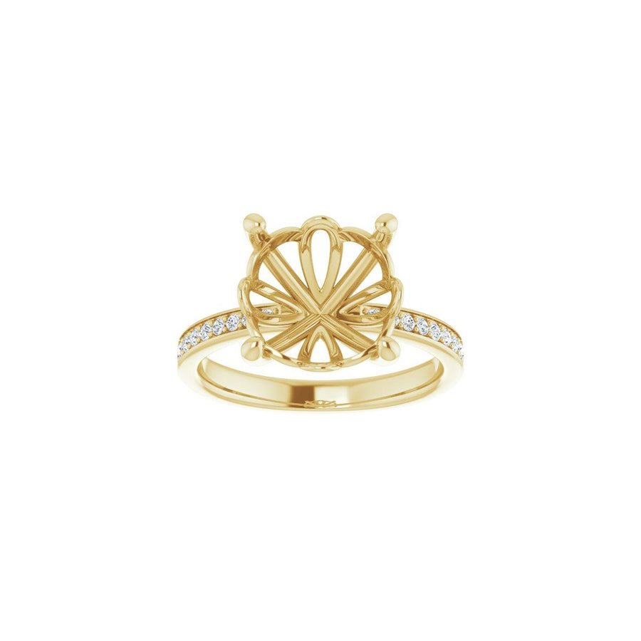 Semi-Set 1/3 CTW Round Engagement Ring (11 Mm) - gallery - Series 124170
