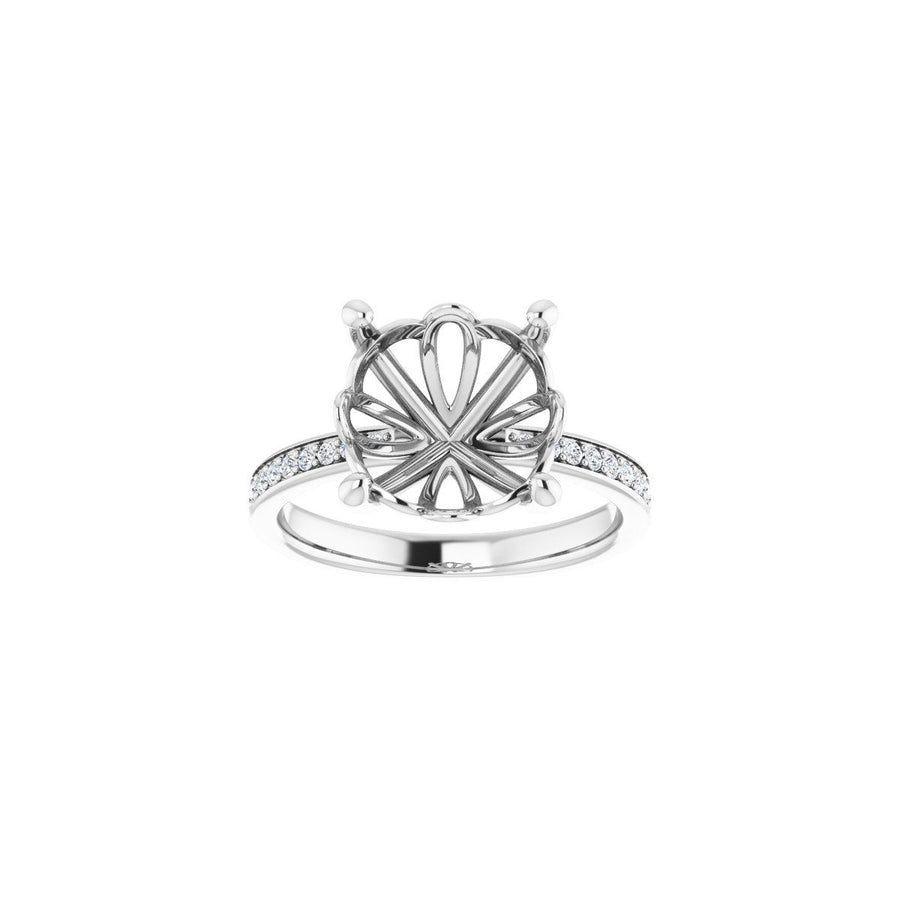Semi-Set 1/3 CTW Round Engagement Ring (11 Mm) - gallery - Series 124170