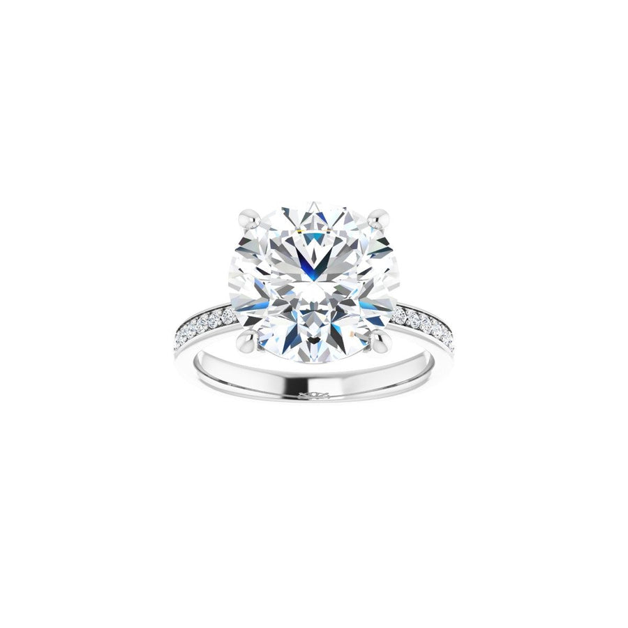 Semi-Set 1/3 CTW Round Engagement Ring (11 Mm) - gallery - Series 124170