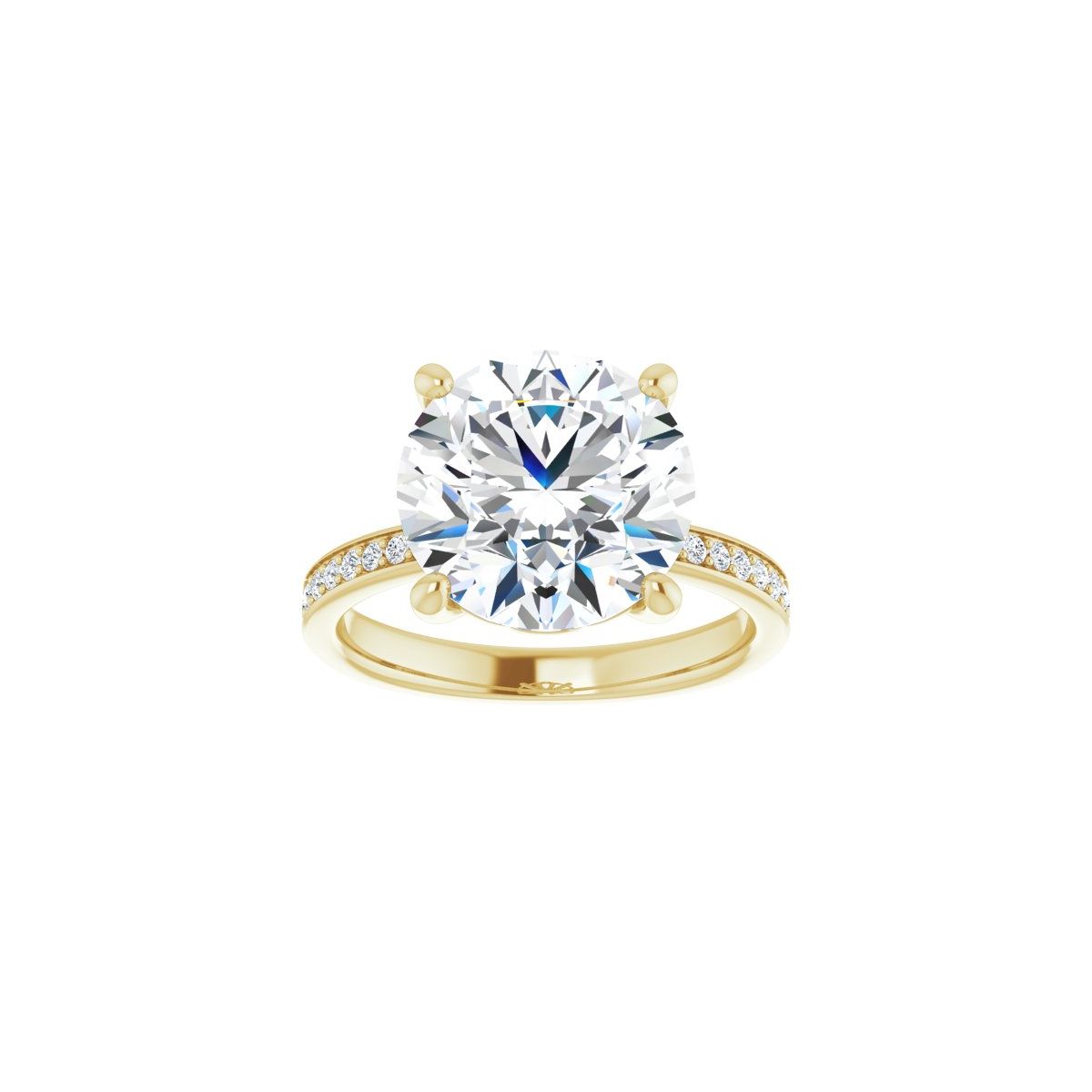 Semi-Set 1/3 CTW Round Engagement Ring (11 Mm) - gallery - Series 124170