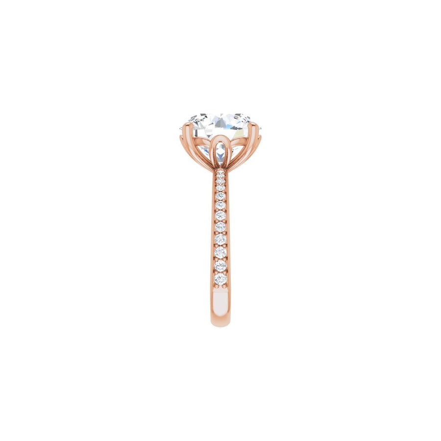 Semi-Set 1/3 CTW Round Engagement Ring (11 Mm) - gallery - Series 124170