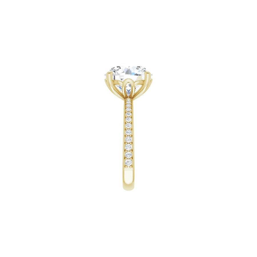 Semi-Set 1/3 CTW Round Engagement Ring (11 Mm) - gallery - Series 124170