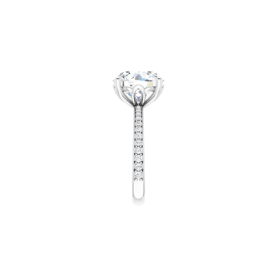 Semi-Set 1/3 CTW Round Engagement Ring (11 Mm) - gallery - Series 124170