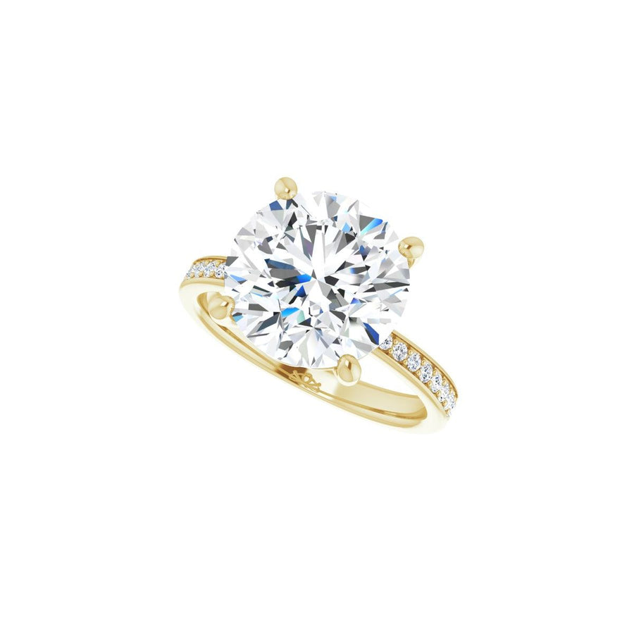 Semi-Set 1/3 CTW Round Engagement Ring (11 Mm) - gallery - Series 124170
