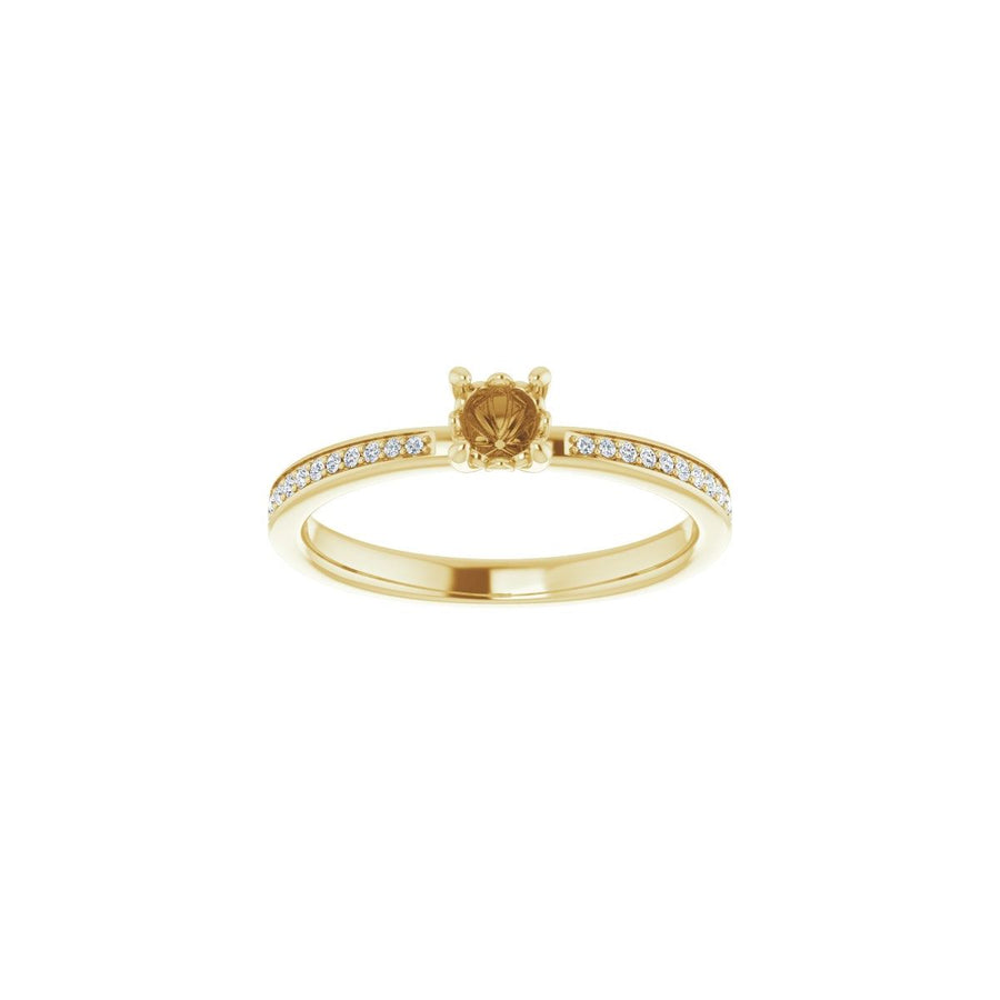 Semi-Set 1/6 CTW Round Engagement Ring (4.1 Mm) - gallery - Series 124170