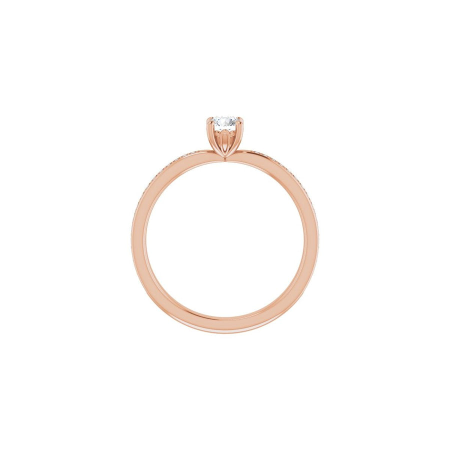 Semi-Set 1/6 CTW Round Engagement Ring (4.1 Mm) - gallery - Series 124170