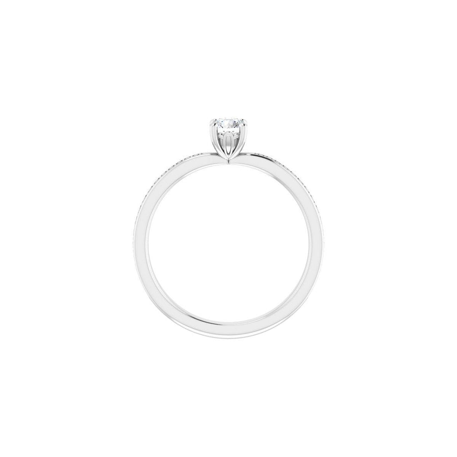 Semi-Set 1/6 CTW Round Engagement Ring (4.1 Mm) - gallery - Series 124170