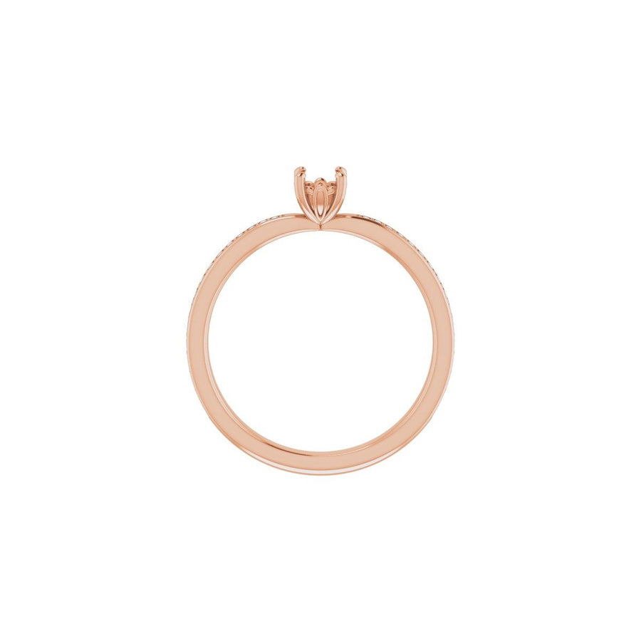 Semi-Set 1/6 CTW Round Engagement Ring (4.1 Mm) - gallery - Series 124170