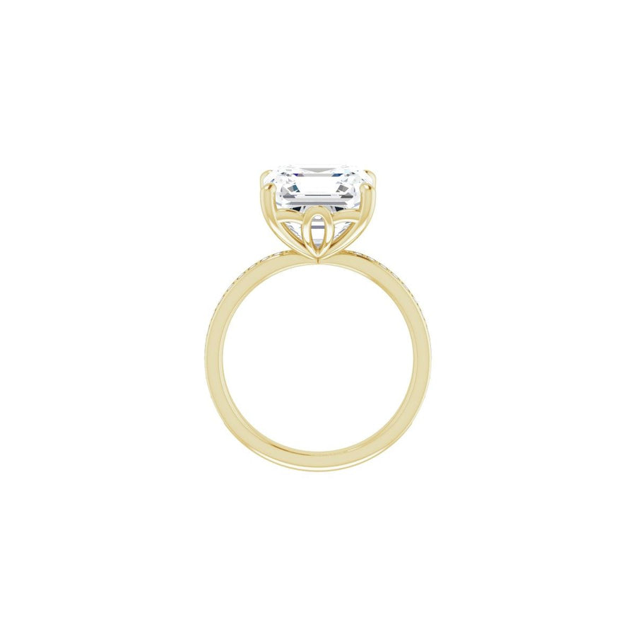 Semi-Set 1/3 CTW Asscher Engagement Ring (10 X 10 Mm) - gallery - Series 124170