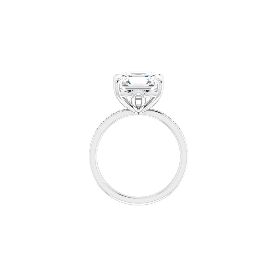 Semi-Set 1/3 CTW Asscher Engagement Ring (10 X 10 Mm) - gallery - Series 124170