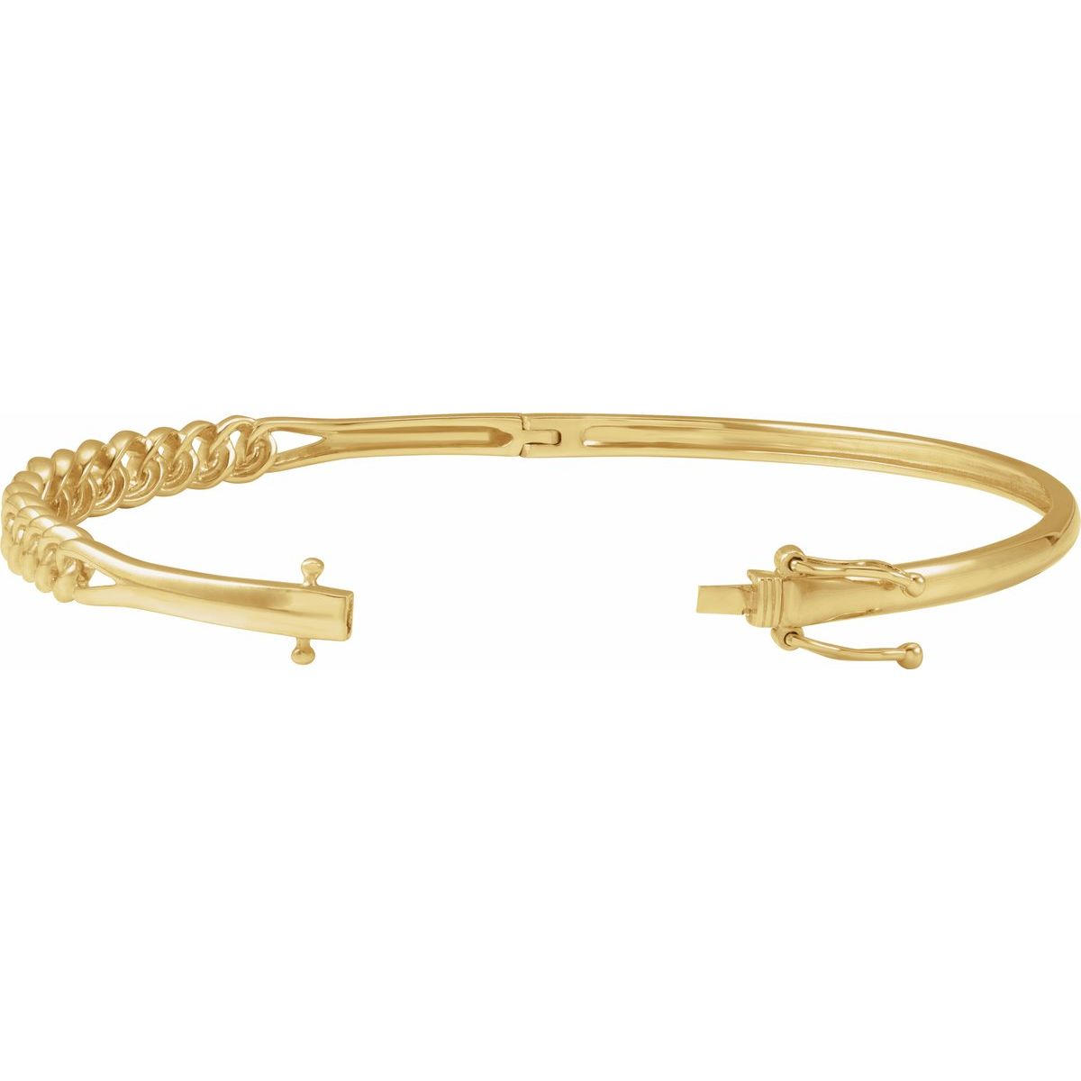 Chain Link Bangle Bracelet (5.8 Mm / 7 In) - gallery - Series BRC953