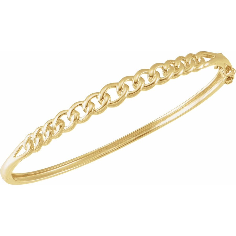 Chain Link Bangle Bracelet (5.8 Mm / 7 In) - gallery - Series BRC953
