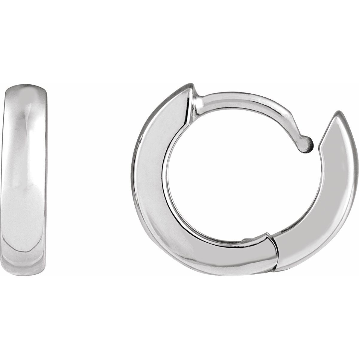 Hinged Hoop Earrings (12 Mm)