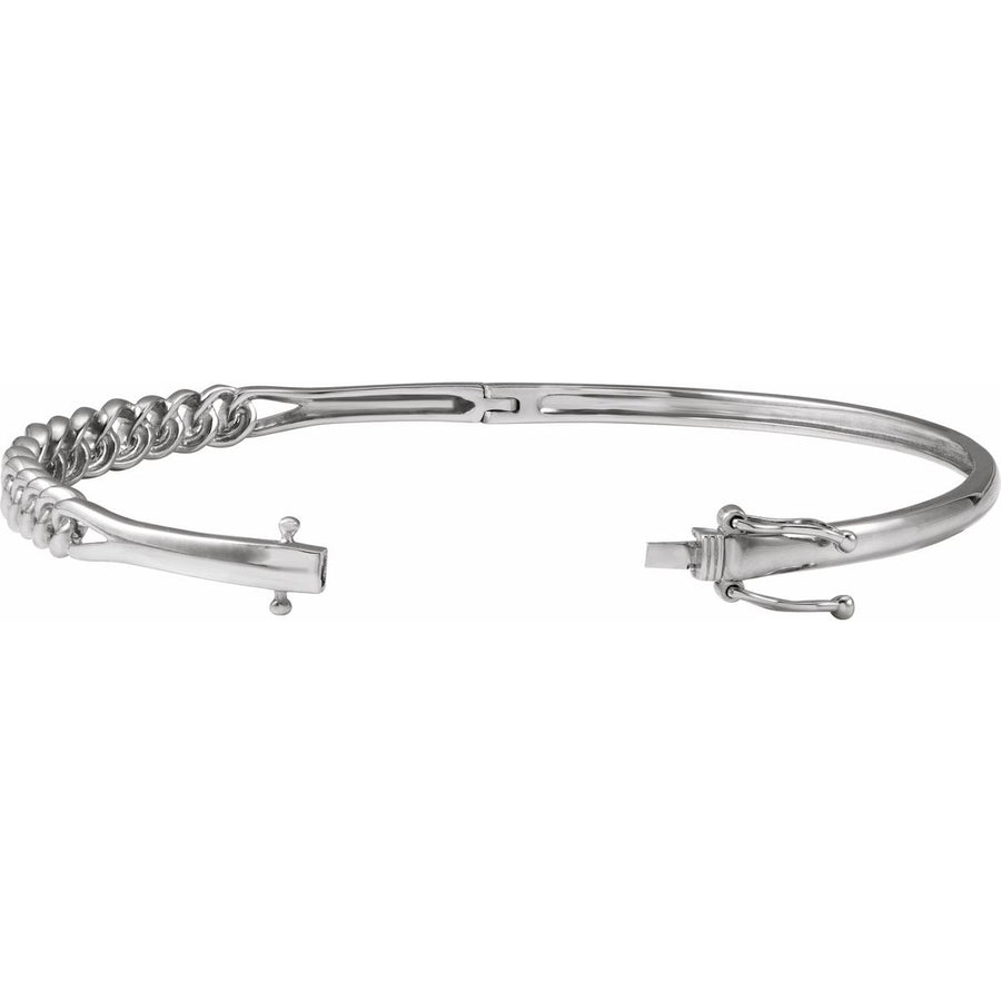 Chain Link Bangle Bracelet (5.8 Mm / 7 In) - gallery - Series BRC953
