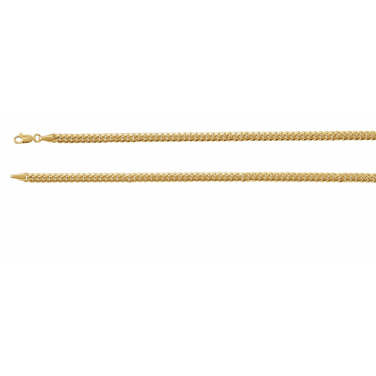 5 mm Miami Cuban Curb Chain Bracelet (4.35 Mm / 8 In) - gallery - Series CH1244