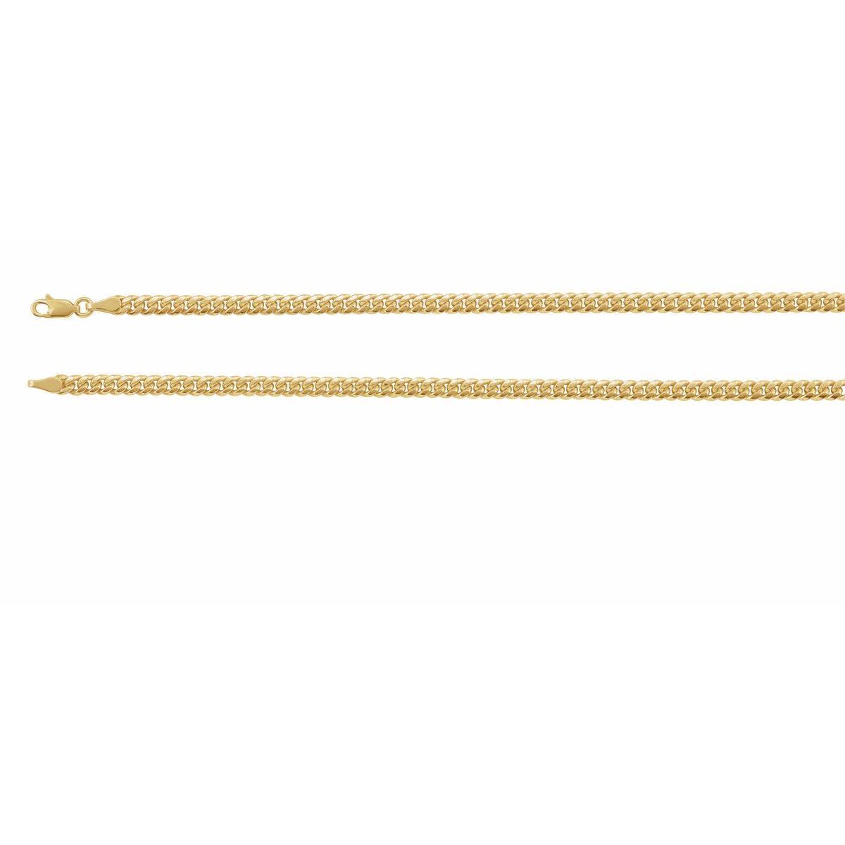 4.4 mm Hollow Miami Cuban Curb Chain Bracelet (4.4 Mm / 8 In) - gallery - Series CH1245