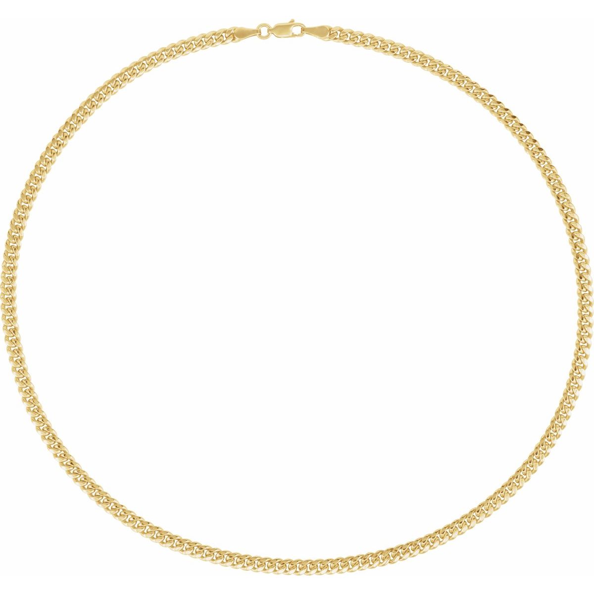4.4 mm Hollow Miami Cuban Curb Chain Bracelet (4.4 Mm / 8 In) - gallery - Series CH1245