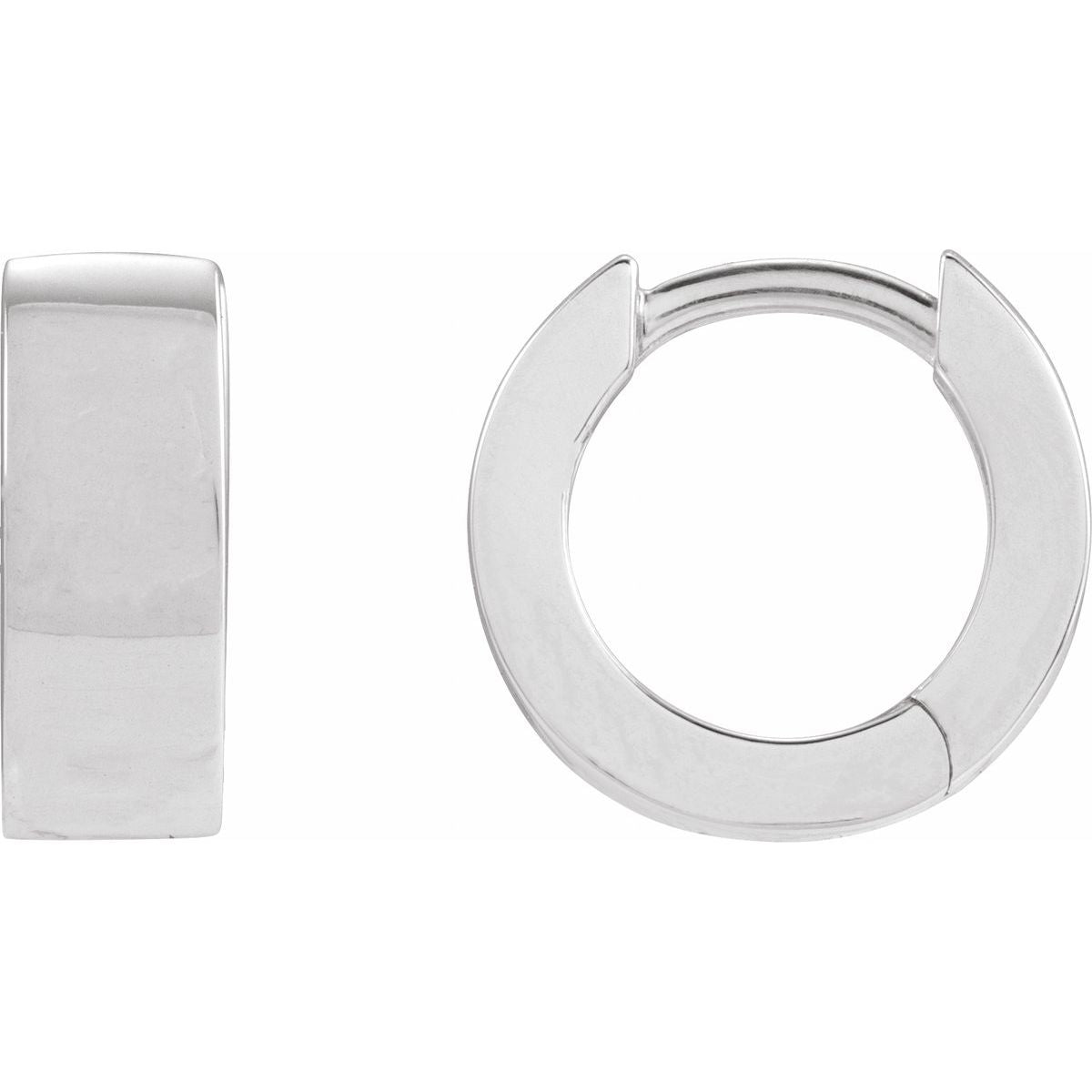 Hinged Hoop Earrings (11.5 Mm)