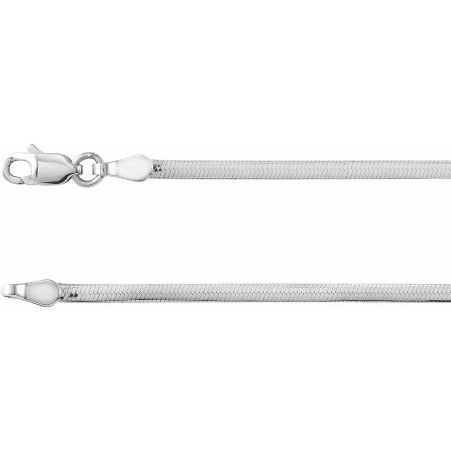 1.95 mm Oval Snake Chain Bracelet (1.95 Mm / 7 In) - Sterling Silver - Series CH1250