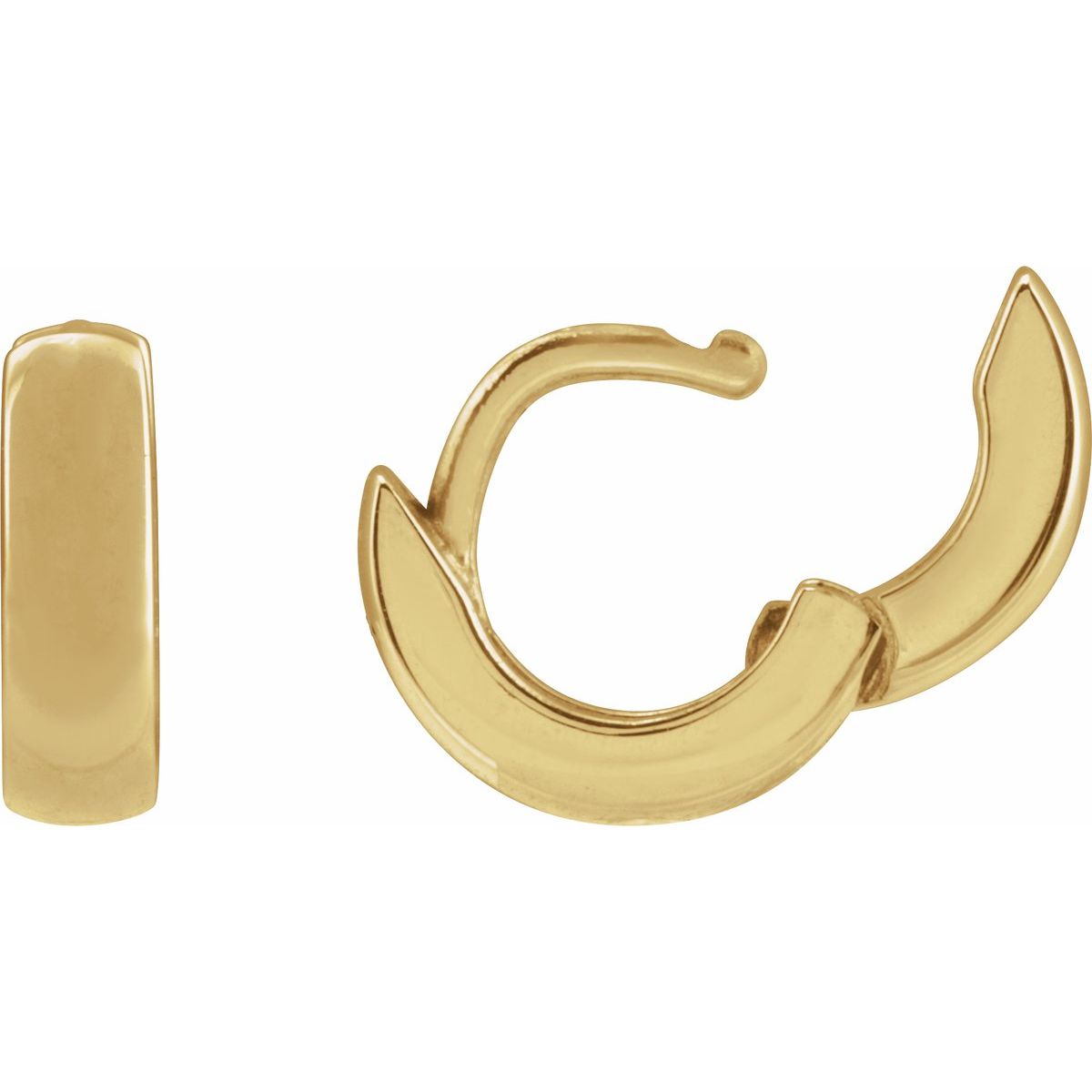 Hinged Hoop Earrings (8 Mm)
