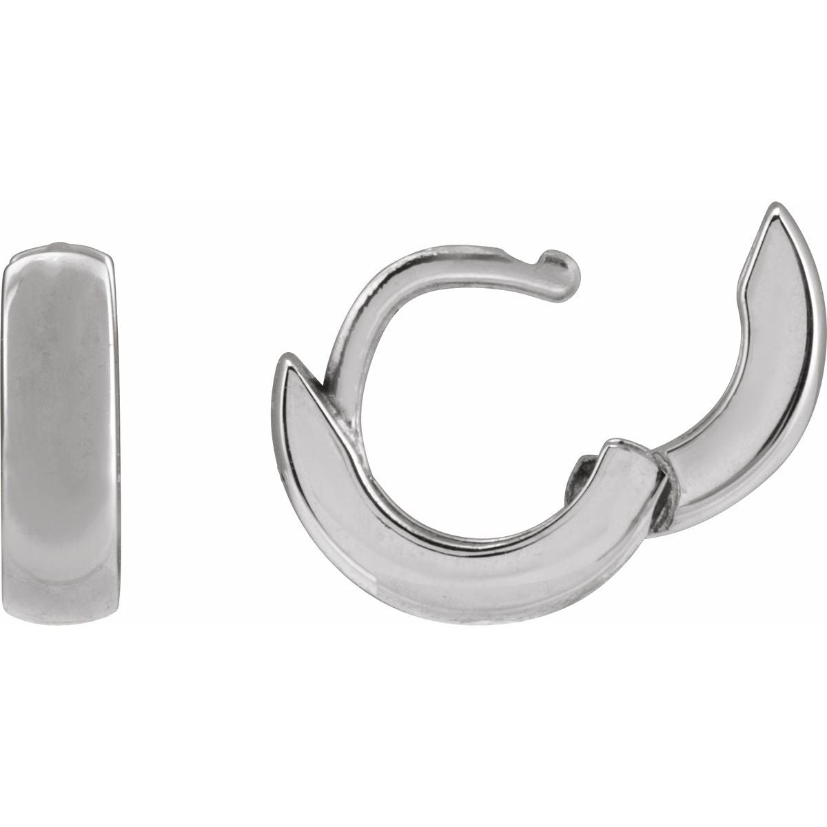 Hinged Hoop Earrings (8 Mm)