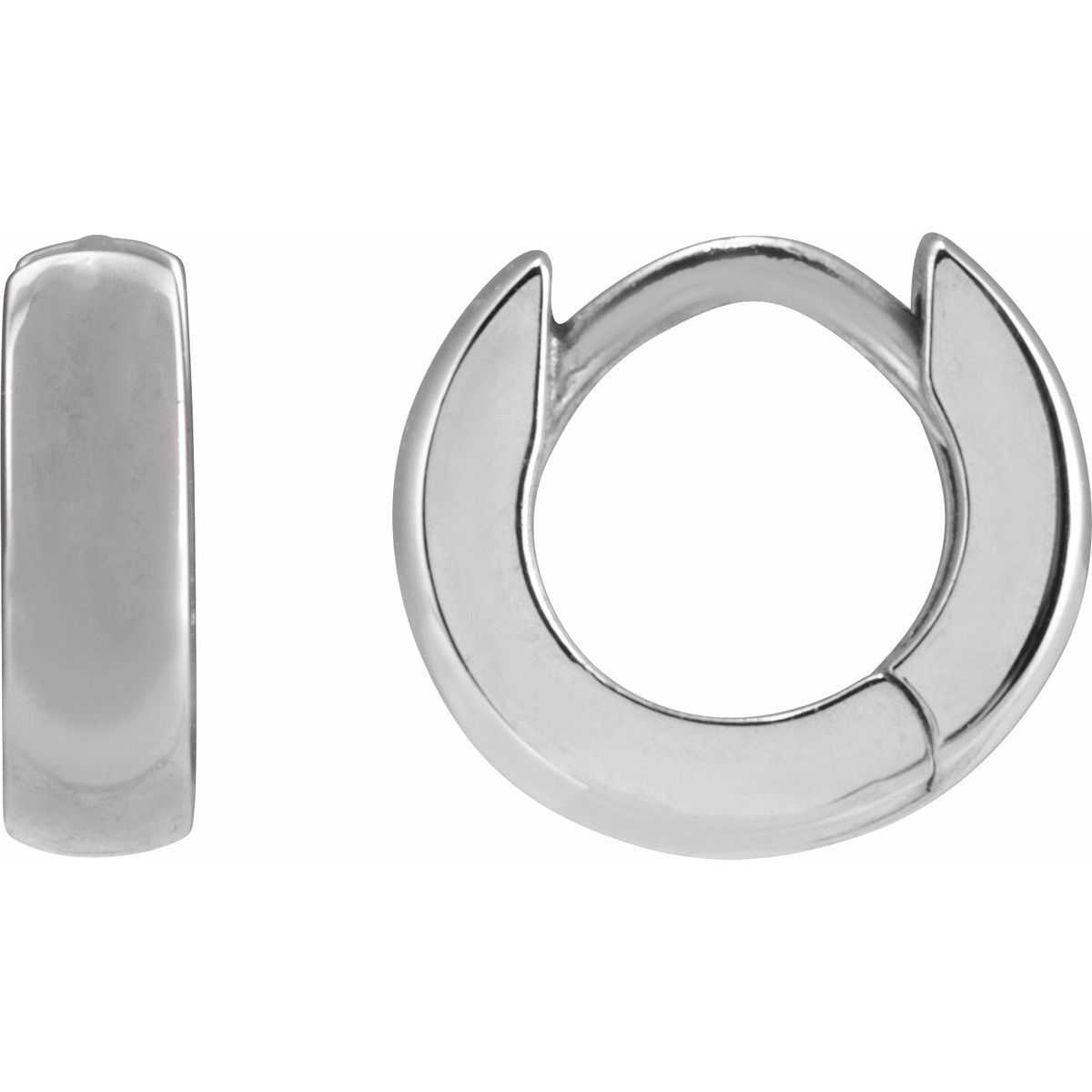 Hinged Hoop Earrings (8 Mm)