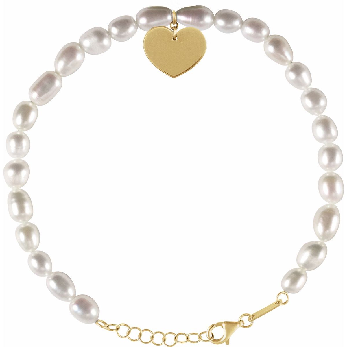 Heart & Pearl Bracelet - Series 689147