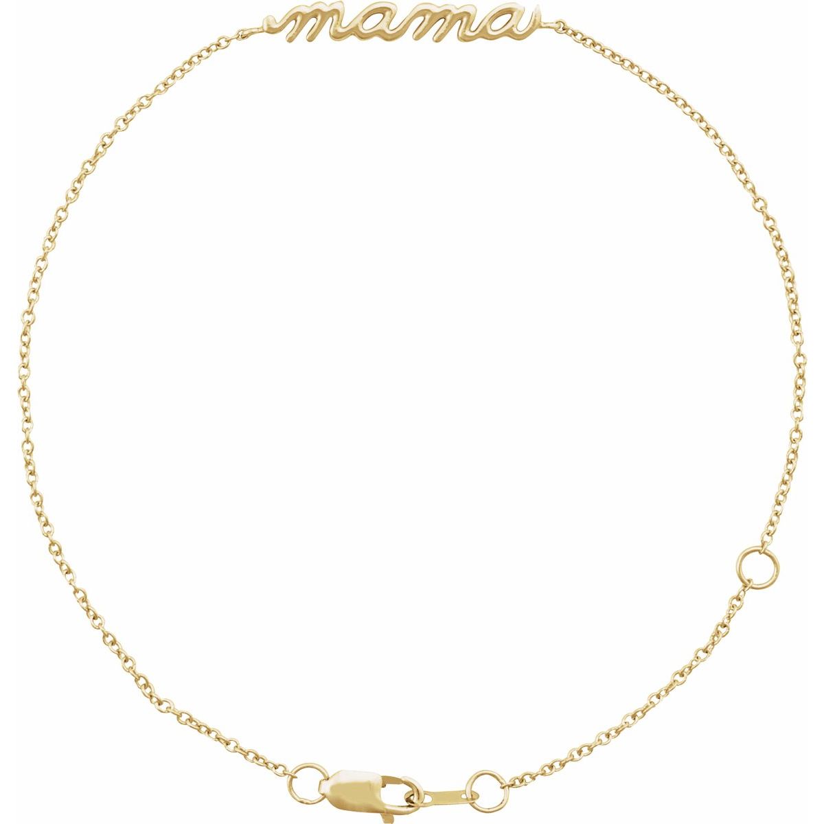 Mama Bracelet - 14K Yellow Gold - Series BRC875