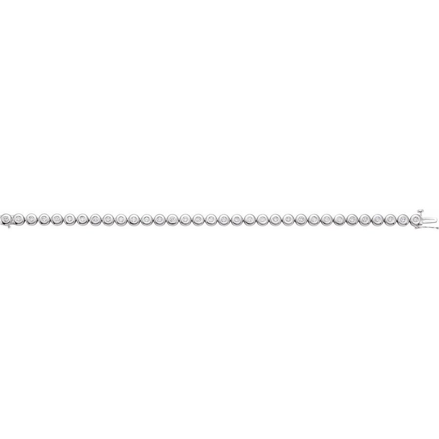 Bezel-Set Line Bracelet or Link - gallery - Series 67400
