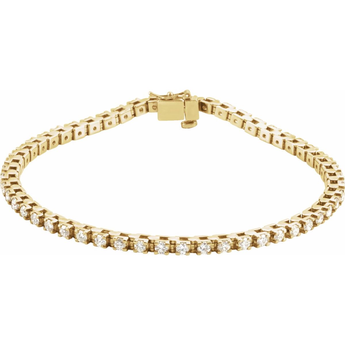 Line Bracelet - 14K Yellow Gold - Series 60871
