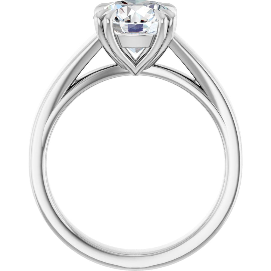 Round Double Claw-Prong Solitaire Engagement Ring Mounting - gallery - Series 126772