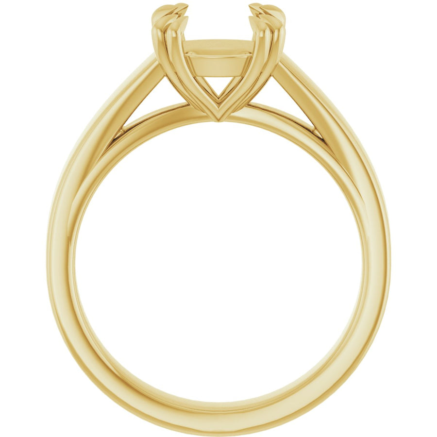 Round Double Claw-Prong Solitaire Engagement Ring Mounting - gallery - Series 126772
