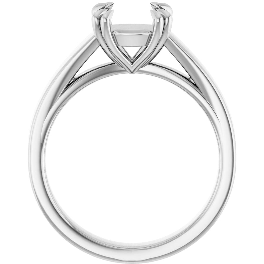 Round Double Claw-Prong Solitaire Engagement Ring Mounting - gallery - Series 126772
