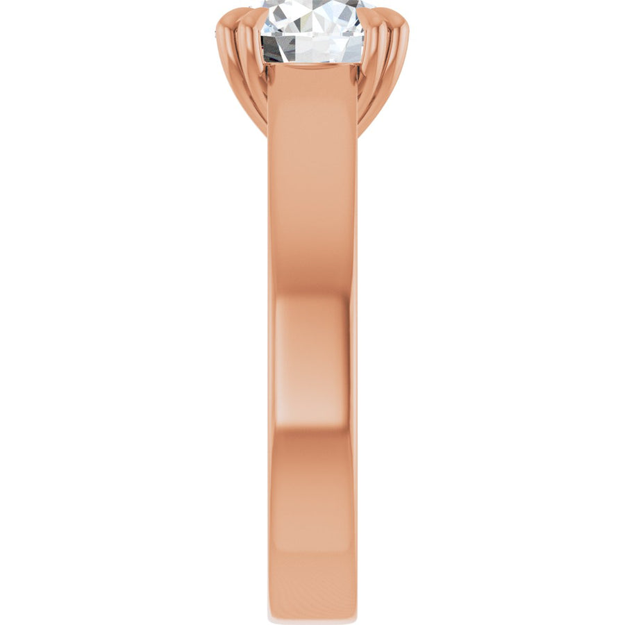 Round Double Claw-Prong Solitaire Engagement Ring Mounting - gallery - Series 126772