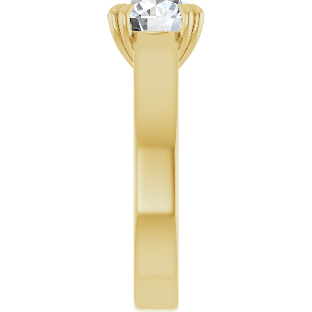 Round Double Claw-Prong Solitaire Engagement Ring Mounting - gallery - Series 126772